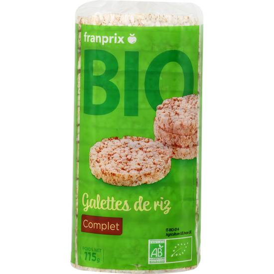 Galettes de riz complet Bio Marché  franprix bio 115g