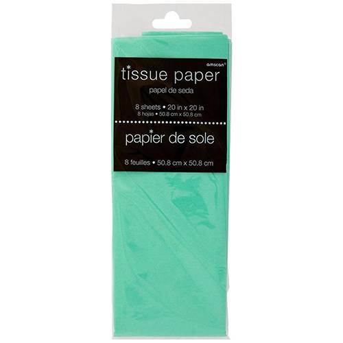 Amscan Tissue Sheets, 20" x 20", Green (8 ct)