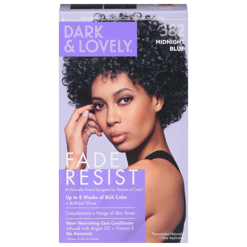 Dark & Lovely 382 Midnight Blue Fade Resist Hair Dye (1 lbs)