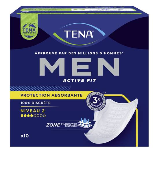 Tena - Men active fit protections niveau (20 pièces)