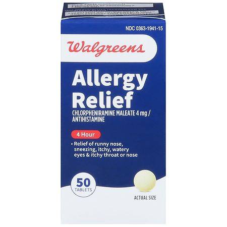 Walgreens Wal-Finate 4 Hour Allergy Relief Tablets (50 ct)