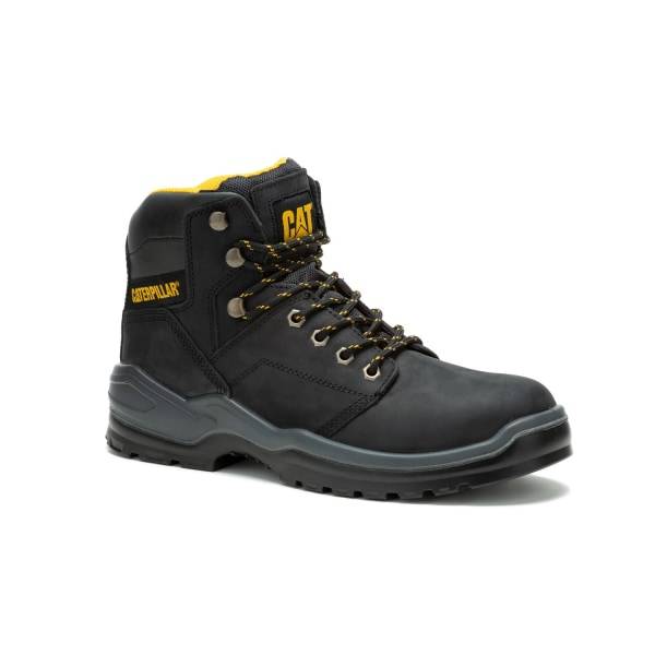 Caterpillar Men's Striver Steel Toe Work Boot, Black, Size 10