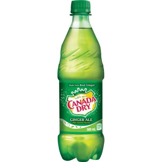 244. Canada Dry Ginger Ale Bottle, 500 mL
