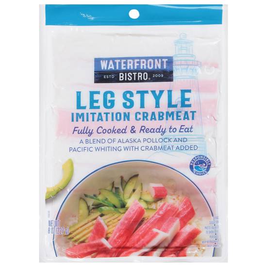 Waterfront Bistro Crabmeat Imitation Leg Style Fully Cooked (8 oz)