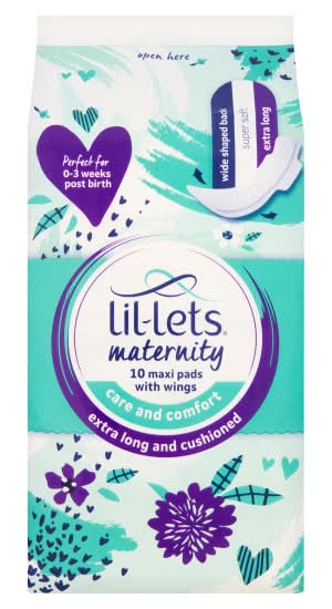 Lil-Lets Maternity Maxi Pads With Wings