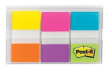 Post-it Flags, .94, Alternating Electric Glow Collection, 60 Flags/Pack (680-EG-ALT)