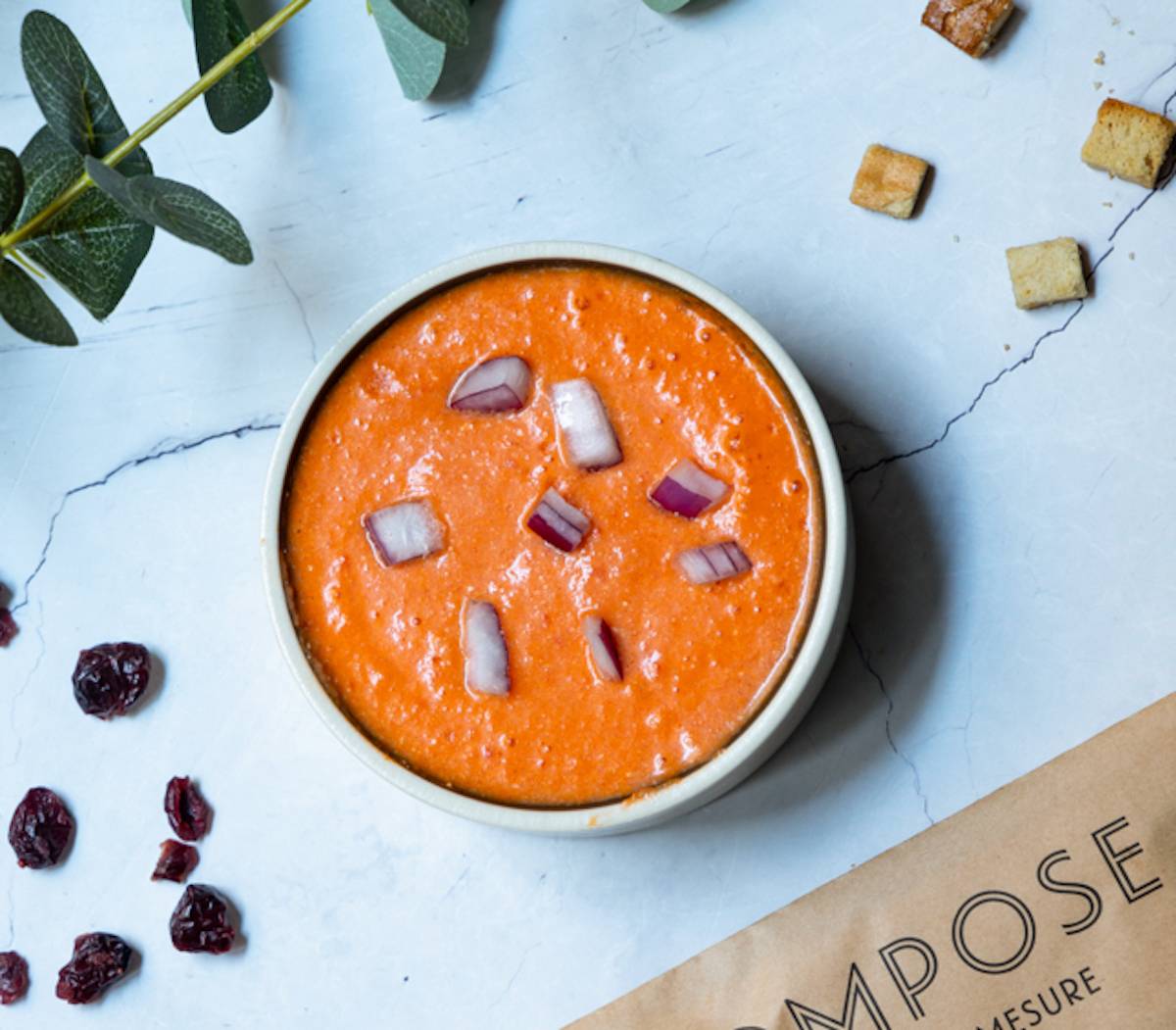 GASPACHO 360ml - TOMATE, POIVRON, FETA