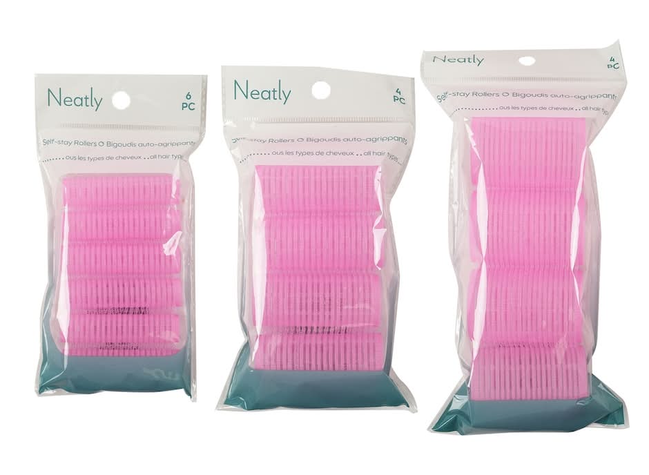 Neatly Self-Stay Hair Rollers, Assorted Sizes, 4-pc Pack.