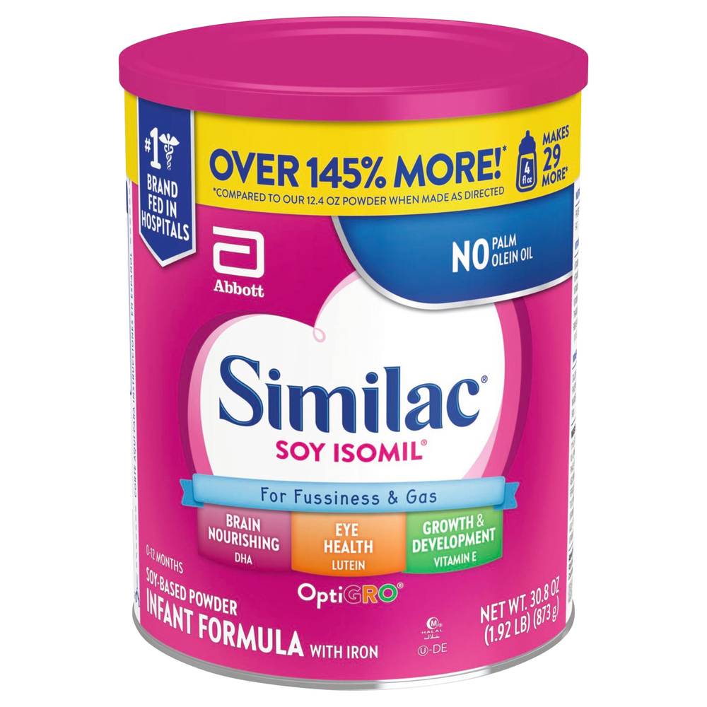 Similac Soy Isomil Infant Formula With Iron (1.93 lbs)