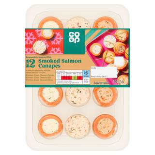 Co-op 12 Smoked Salmon Canapés 100g