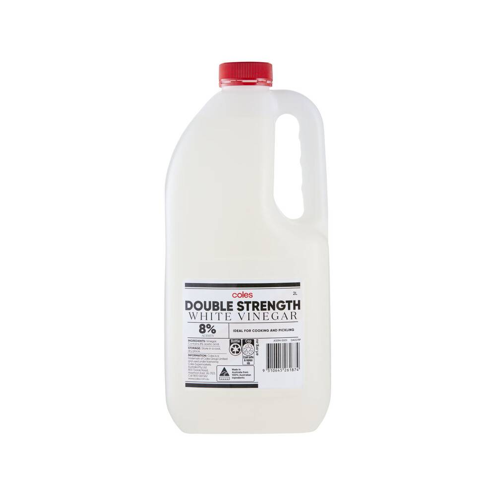 Coles Double Strength White Vinegar 2L