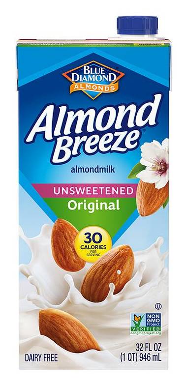 Almond Breeze 無加糖原味杏仁飲(每瓶946ml) <946ml毫升 x 1 x 1BOTTLE瓶>