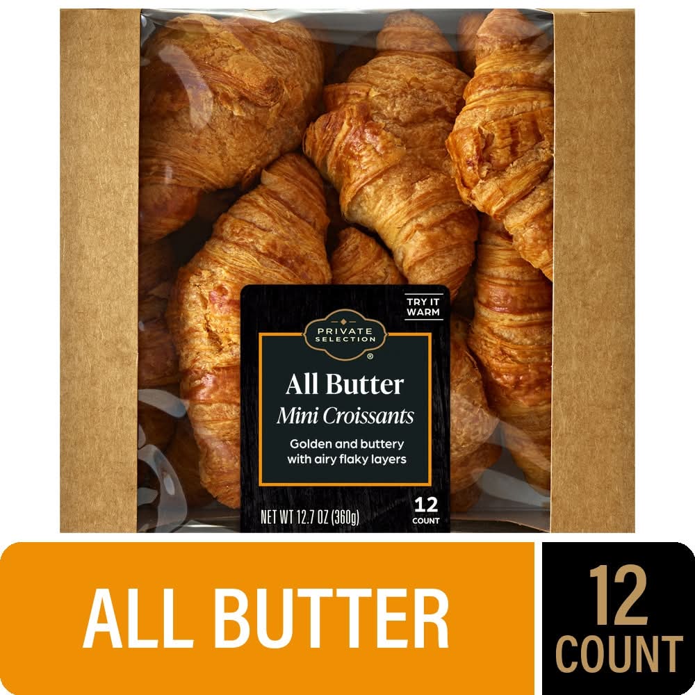 Private Selection All Butter Mini Croissants (12.7 oz, 12 ct)