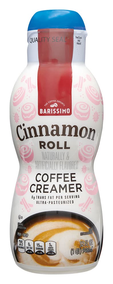 Barissimo Coffee Creamer, Cinnamon Roll (32 fl oz)