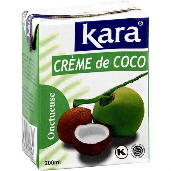 Crème de coco KARA - la brique de 200 ml