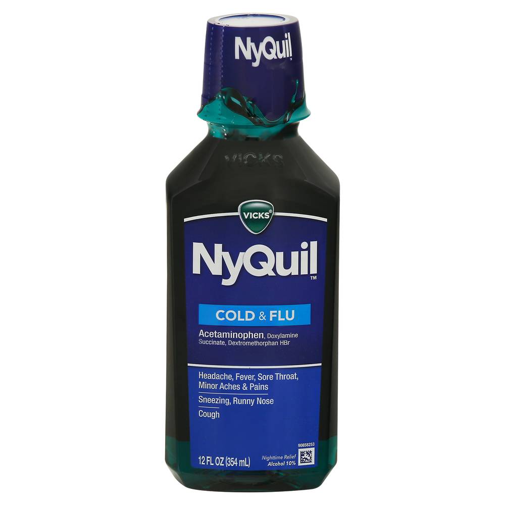 Vicks Nyquil Cold & Flu Acetaminophen (12 fl oz)