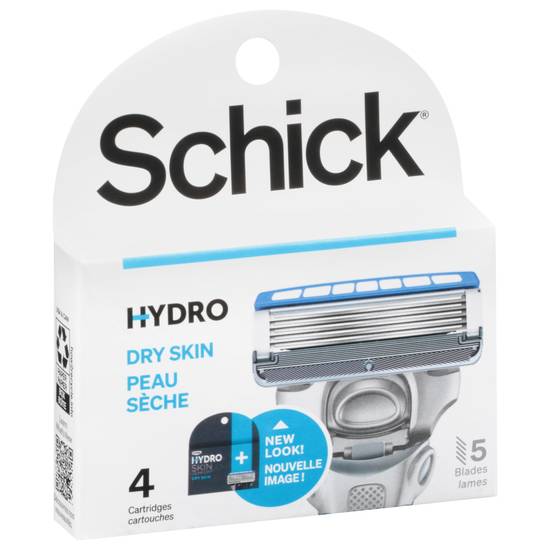 Schick Hydro Dry Skin 5 Blades Cartridges (4 ct)