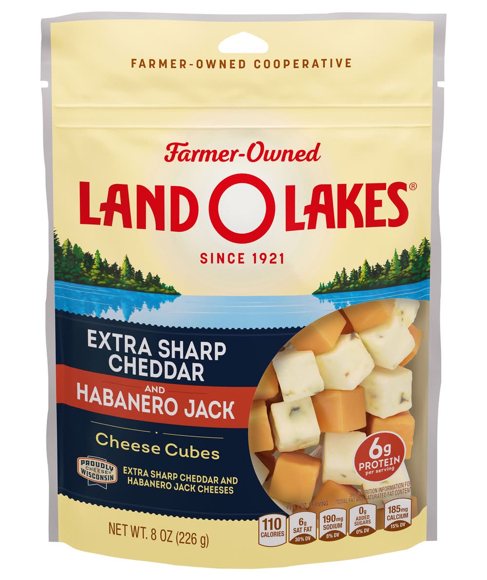 Land O'Lakes Extra Sharp Cheddar Habanero Jack Cheese Cubes (8 oz)