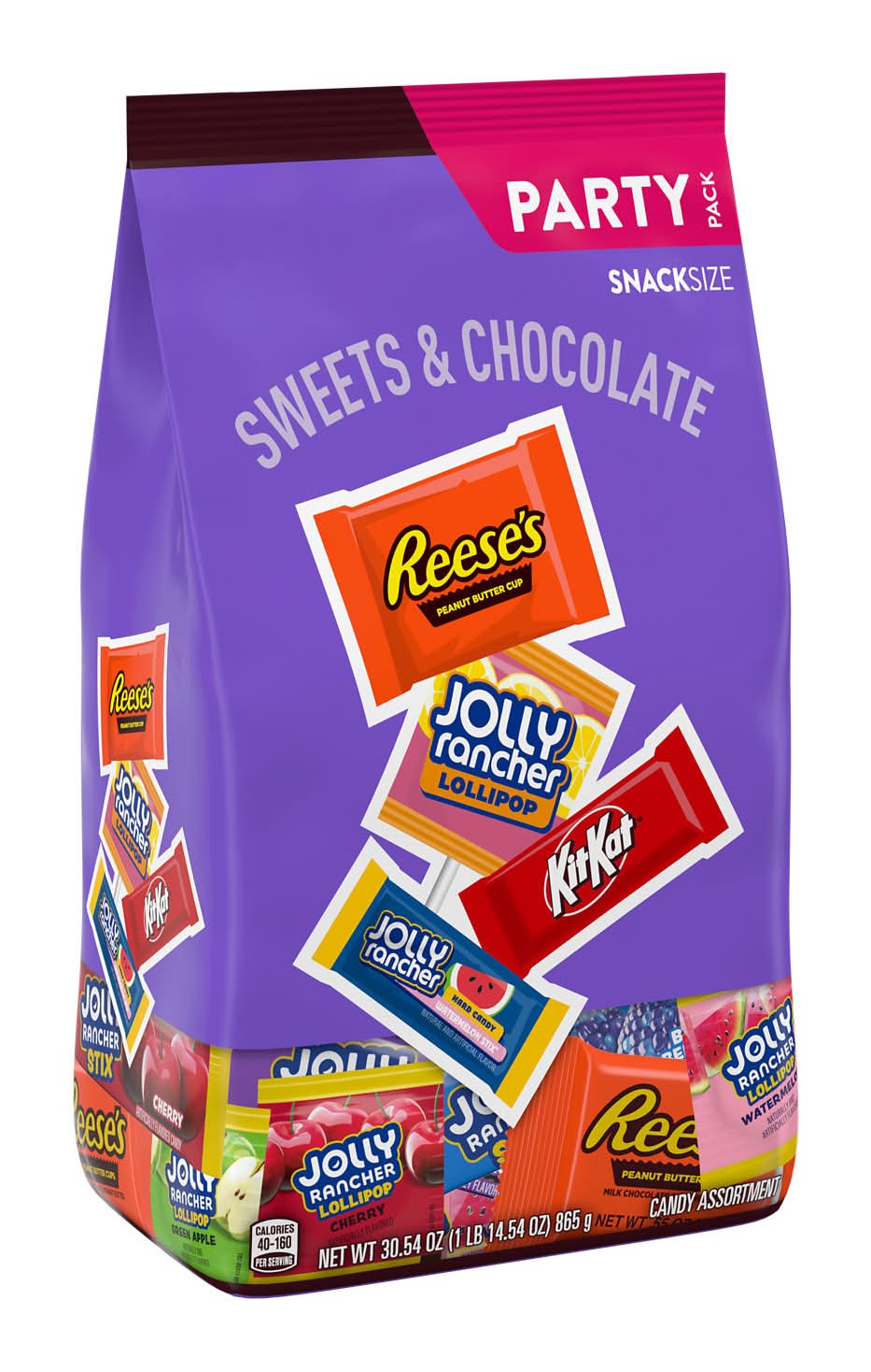 Jolly Rancher Snack Size Party pack Sweets & Chocolate, Assorted (30.54 oz)