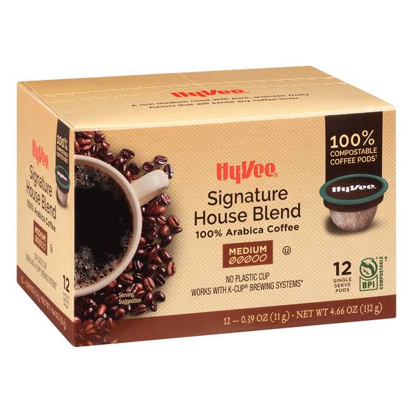 Hy-Vee Coffee Signature House Blend (12 pack, 0.38 oz)