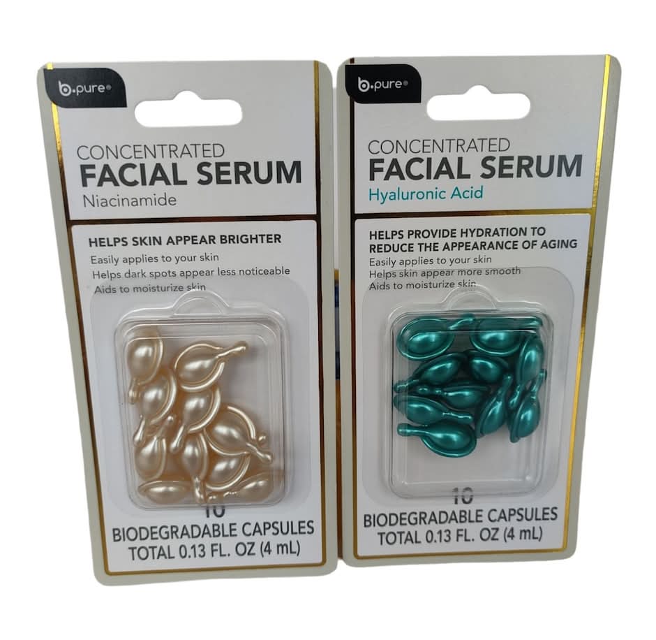 B.pure Concentrated Moisturizing Facial Serum Biodegradable Capsules (2 x 10 ct)