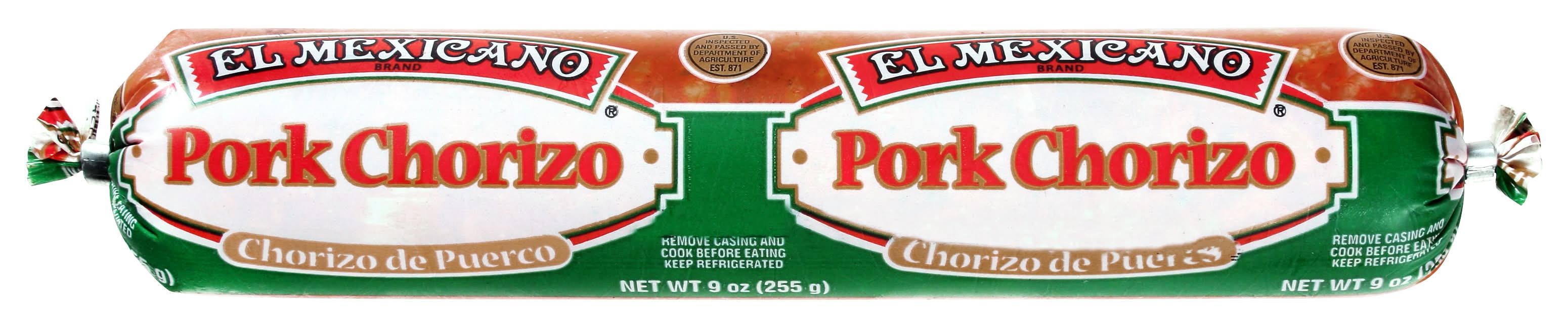 El Mexicano Pork Chorizo (9 oz)