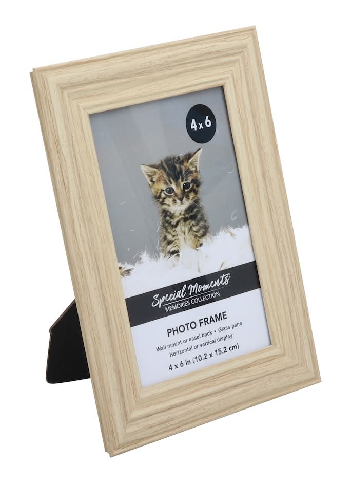 Special Moments Memories Collection Wooden Photo Frame, 4x6 in