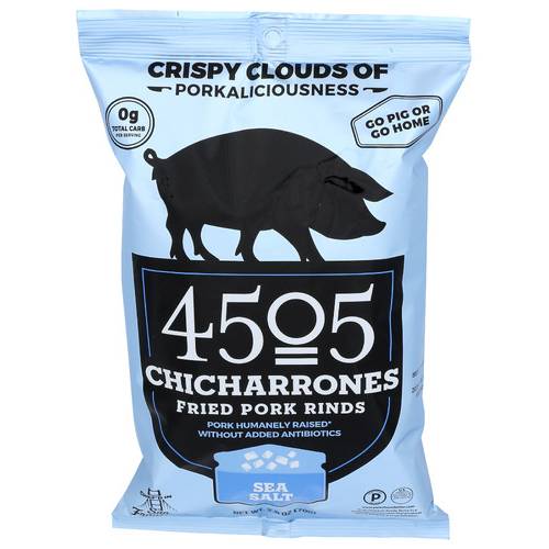 4505 Meats Chicharrones Fried Pork Rinds Sea Salt