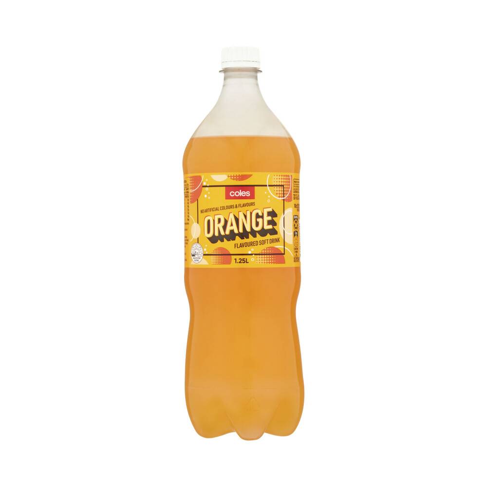 Coles Soft Drink Orange 1.25L