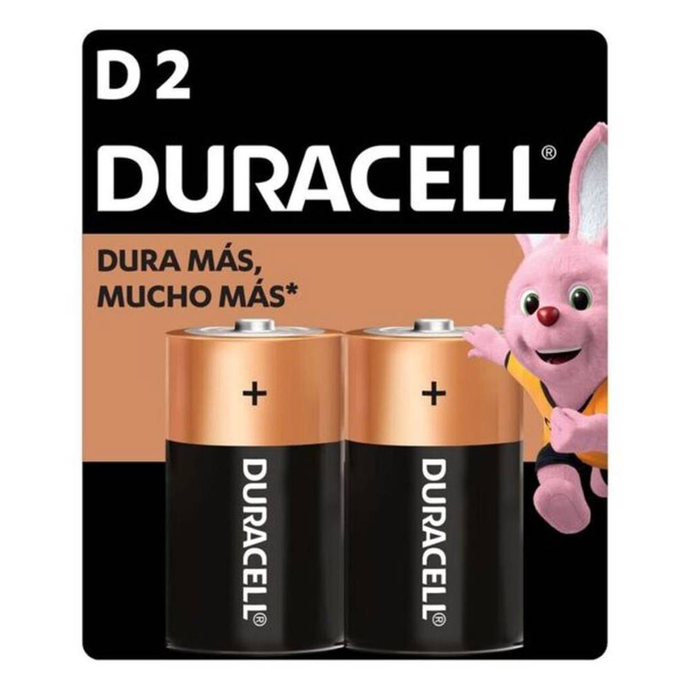 Duracell pila alcalina d (2 un)