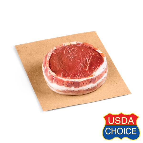 Hy-Vee Choice Reserve Beef Bacon Wrapped Top Sirloin Fillet