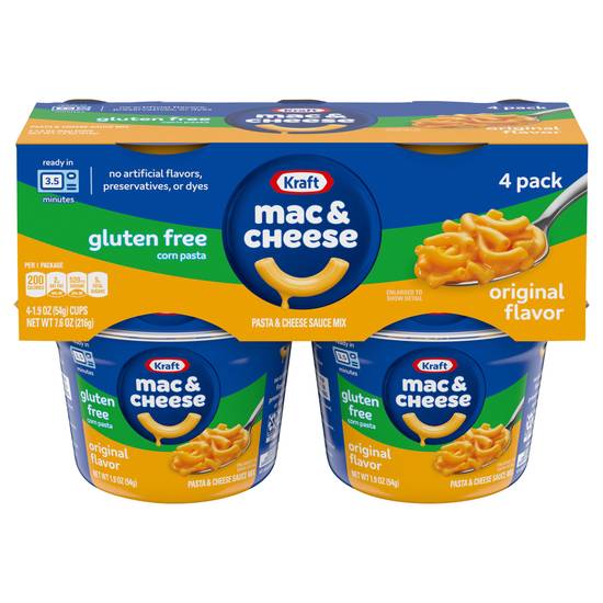 Kraft Gluten Free Original Flavor Macaroni & Cheese Dinner Cups