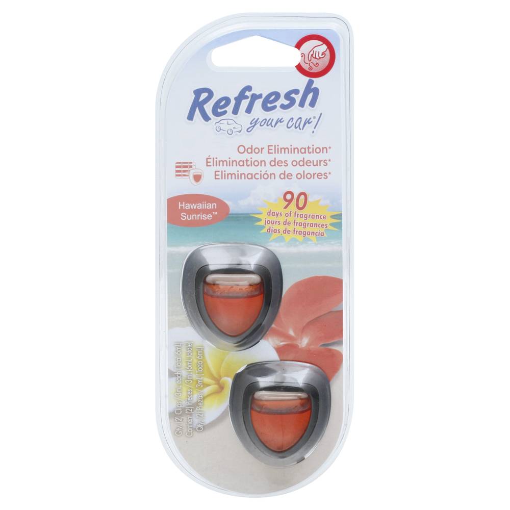 Refresh Your Car! Hawaiian Sunrise Scent Car Air Freshener (7.2 oz)