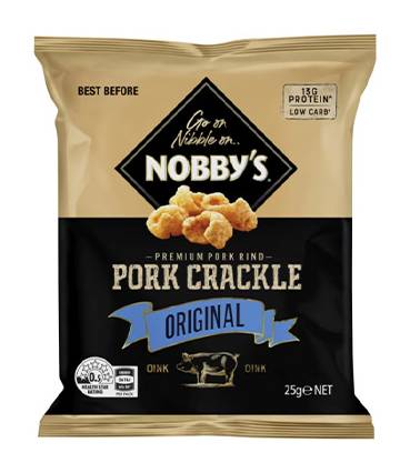 Nobbys Pork Crackle Original 25g