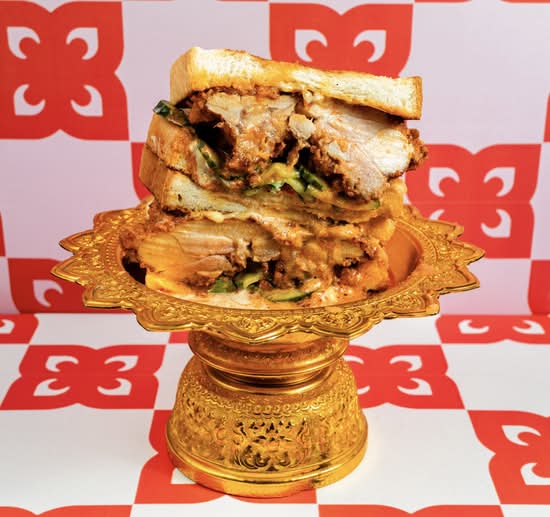 Panang Fried Chicken Sando