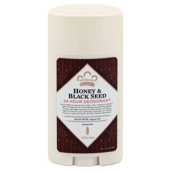 Nubian Heritage Honey Black Seed Deodorant