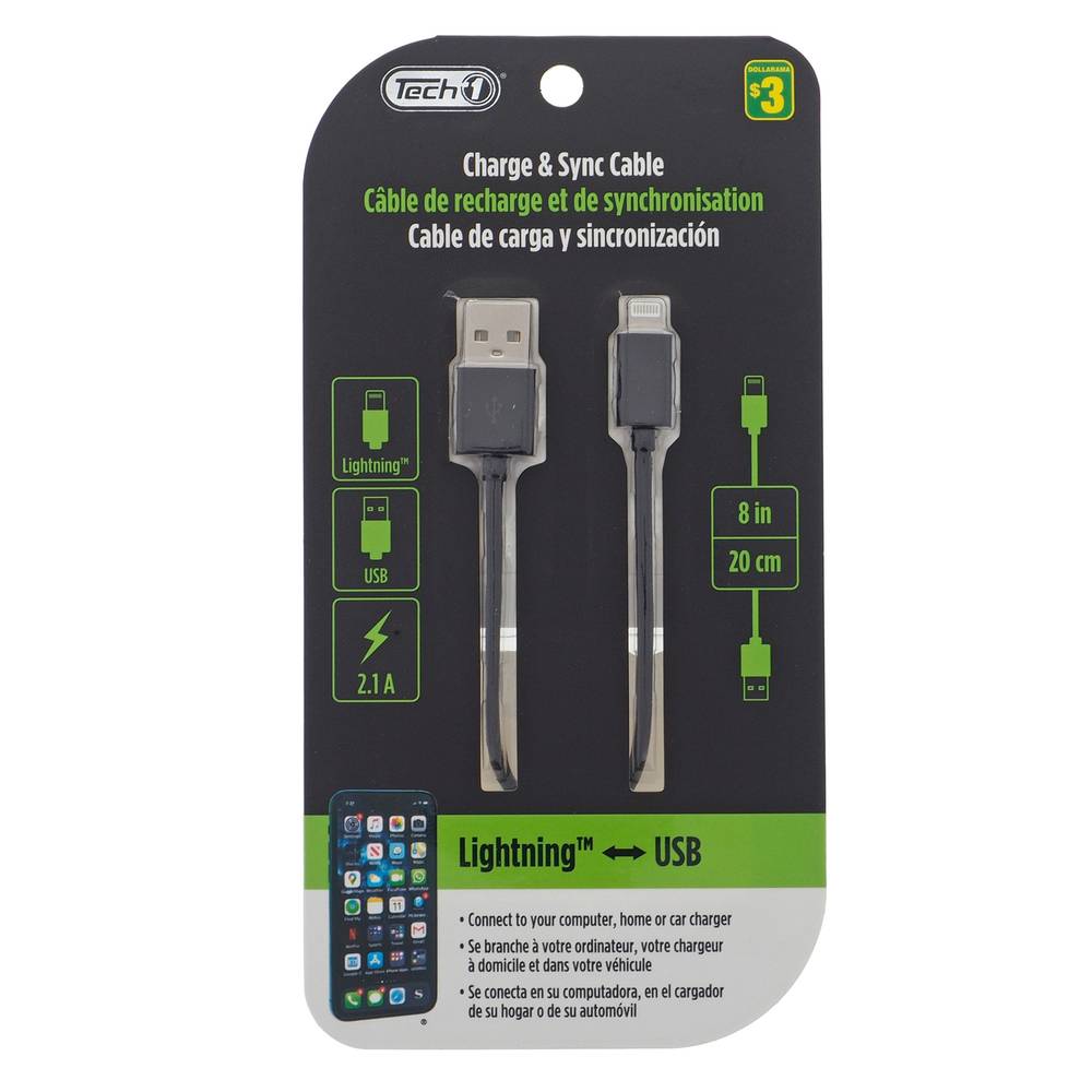 Câble compatible Lightning à USB