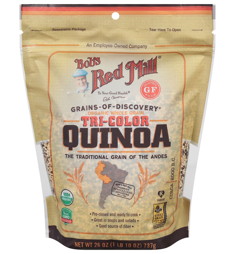 Bob's Red Mill Organic Gluten Free Whole Grain Tri-Color Quinoa (1.62 lbs)