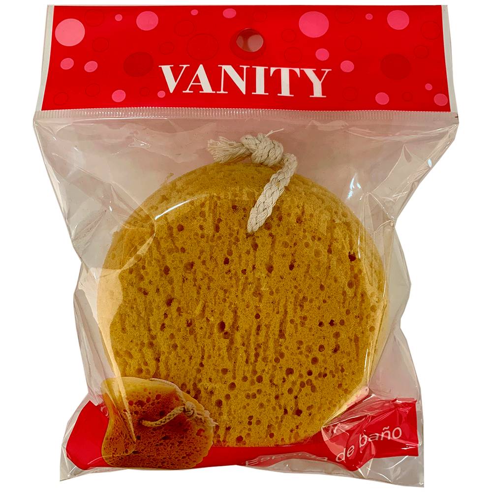 Vanity · Esponja para baño redonda (25 g)