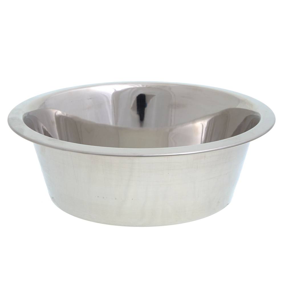 Top Paw® Stainless Steel Dog Bowl (Color: Silver, Size: 17 Cup)