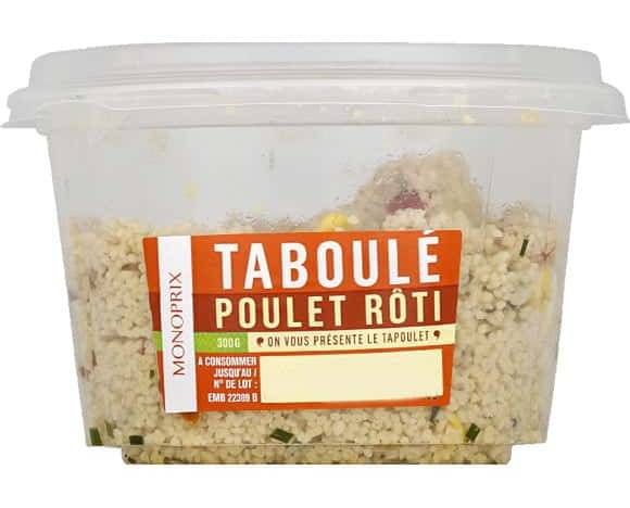 Monoprix - Taboulé de poulet rôti (300g)