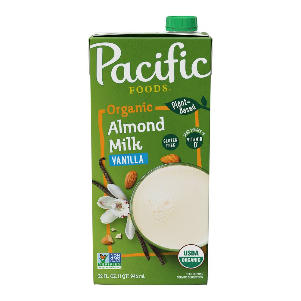 Pacific Foods Organic Plant-Based Vanilla Almond Beverage (32 fl oz)