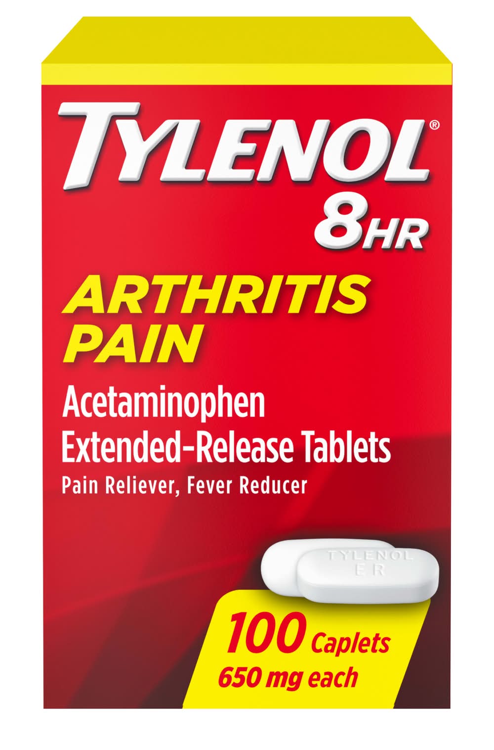 Tylenol 8 Hour Arthritis Pain Acetaminophen Extended Release Tablets 650 mg (100 ct)