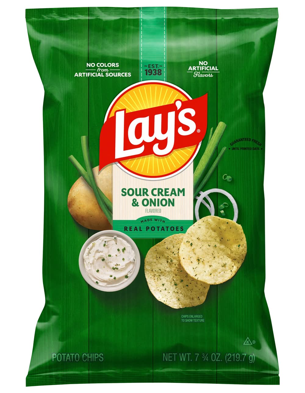Lay's Potato Chips, Sour Cream & Onion (7.8 oz)