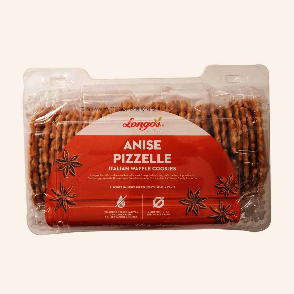 Longo's Anise Pizzelle Italian Waffle Cookies Delivery Near Me Order