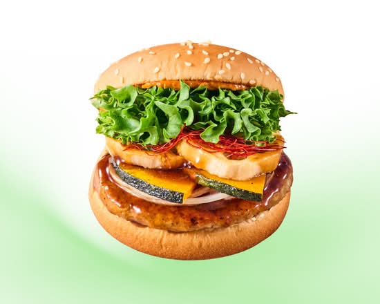 蓮根と南瓜の黒酢あんバーガー