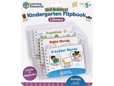 Learning Resources Skill Builders! Kindergarten Flash Card Flip-Books (3 ct)