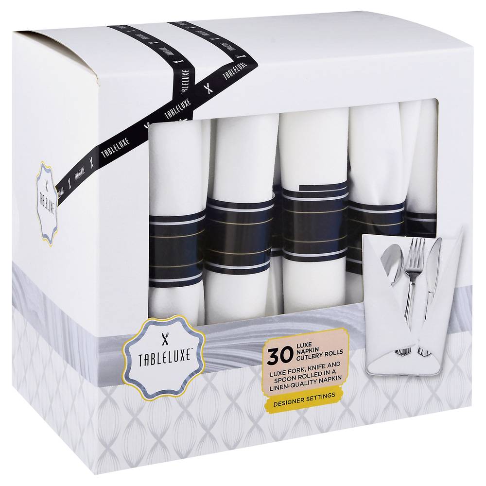 Tableluxe Designer Settings Napkin Cutlery Rolls