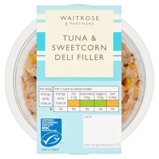 Waitrose & Partners Tuna & Sweetcorn Deli Filler 