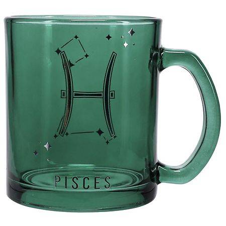 Festive Voice Pisces Zodiac Glass Mug - 1.0 ea